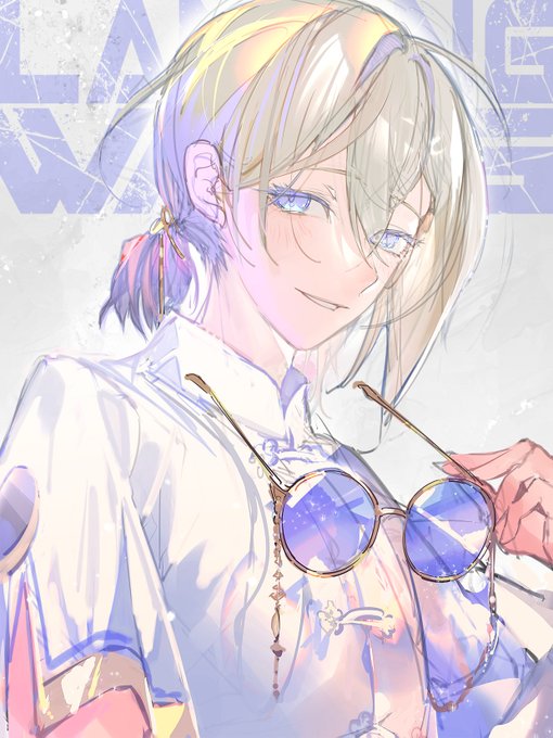 「blonde hair eyewear removed」 illustration images(Latest)