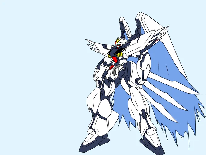 昔描いたオリジナルガンダムも胸に赤く光る板つければGUND-ARMよ