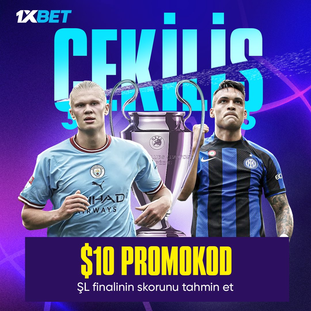 Man City 🆚 Inter maçının skorunu tahmin et (90 DAKİKA) ve bonus 10$ kazan 💵

📲 Katılmak için ➡️ cropped.xyz/bafkb

ℹ️ Koşulları:

1. @turkey_1xResmi takip edin ve retweet yapın.
2. 1xBet'e kaydolun veya 1xbet ıd numaranızı yazın.
3. Maçtan önce (22:00) yorumlarda Man…