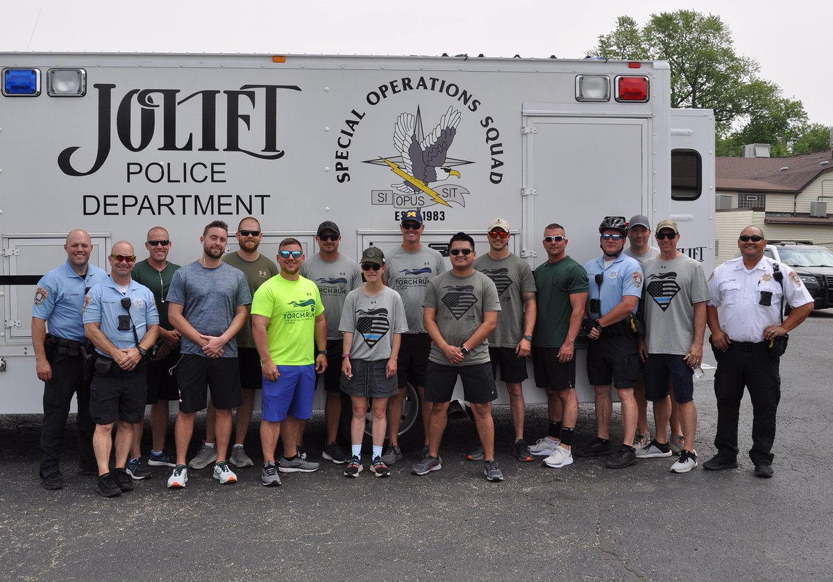 JolietPolice's tweet photo. On 6/7/23, @JolietPolice participated in the @IllinoisLETR for @SpecialOlympics, which raises money for @SO_Illinois programs & athletes throughout the year. We appreciate those who came out to cheer on our runners along the route! #ILTorchRun #SOILL #ILETR #SpecialOlympics https://t.co/zCs0ipBay6
