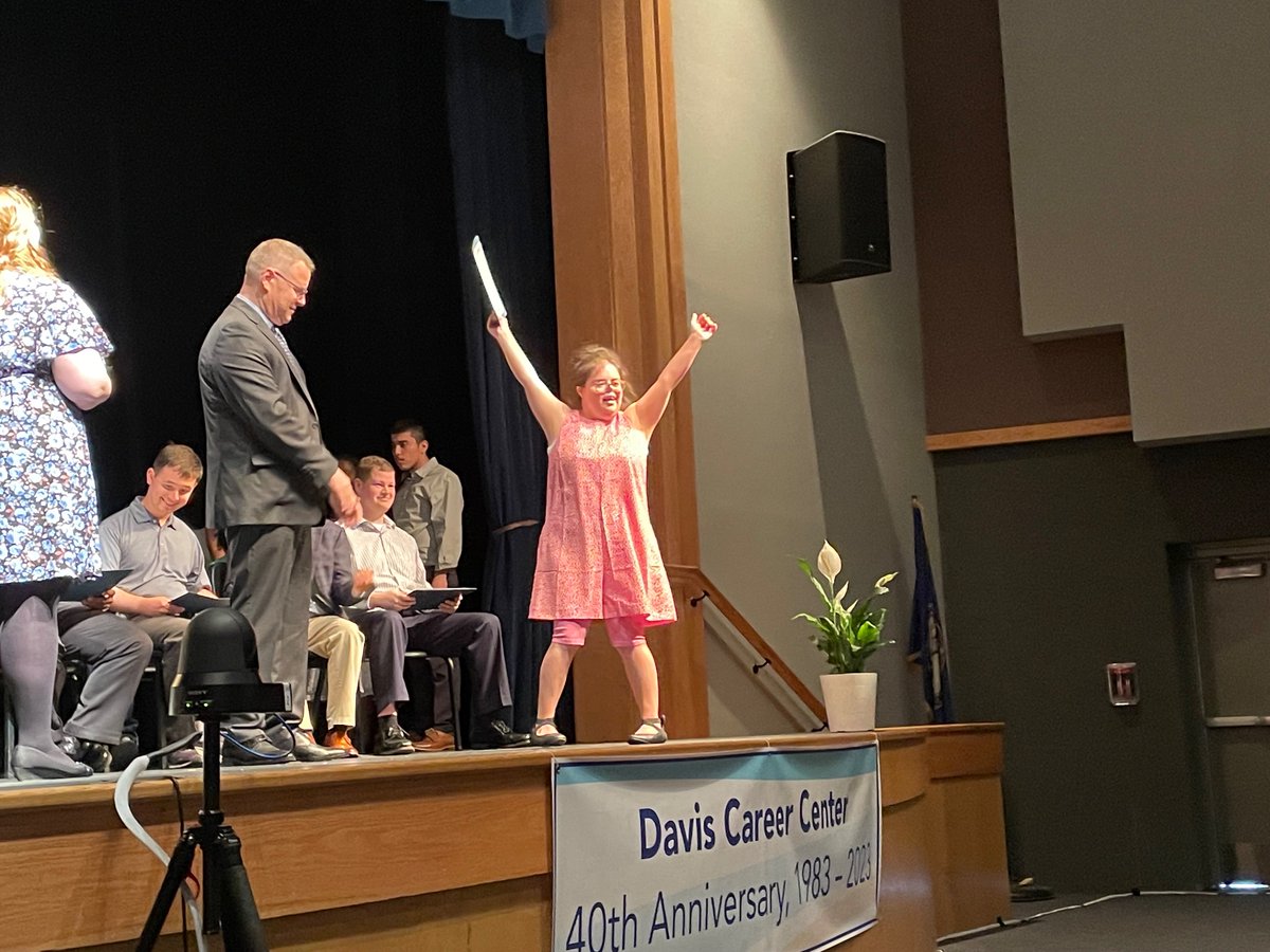 FCPSR2's tweet photo. Way to go Davis Center students! It was great to be part of the Transition Ceremony today! @fcpsnews #FCPSGrad23 https://t.co/BNVtGYCID1