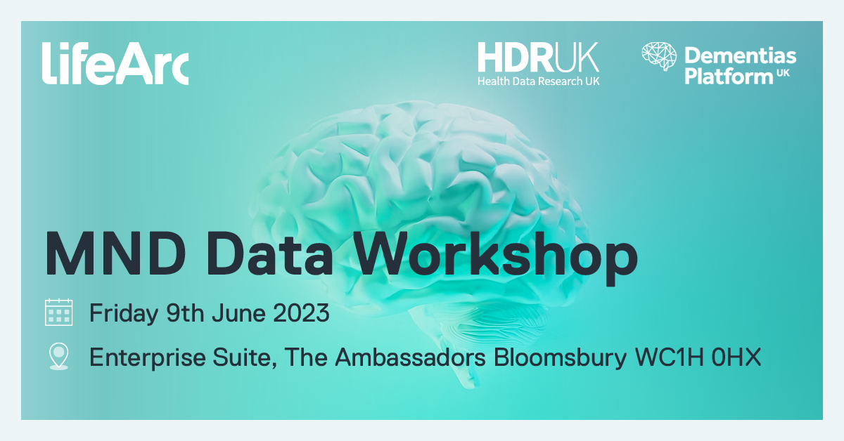 We've enjoyed an insightful day with our partners, <a href="/HDR_UK/">Health Data Research UK (HDR UK)</a> &amp; <a href="/DementiasUK/">Dementias Platform UK</a> at the joint #MND Data Workshop. Today was about bringing together 
industry experts to discuss the priorities for #data resources, accelerating the development of #MNDtreatments.

lifearc.org/strategy/neuro…