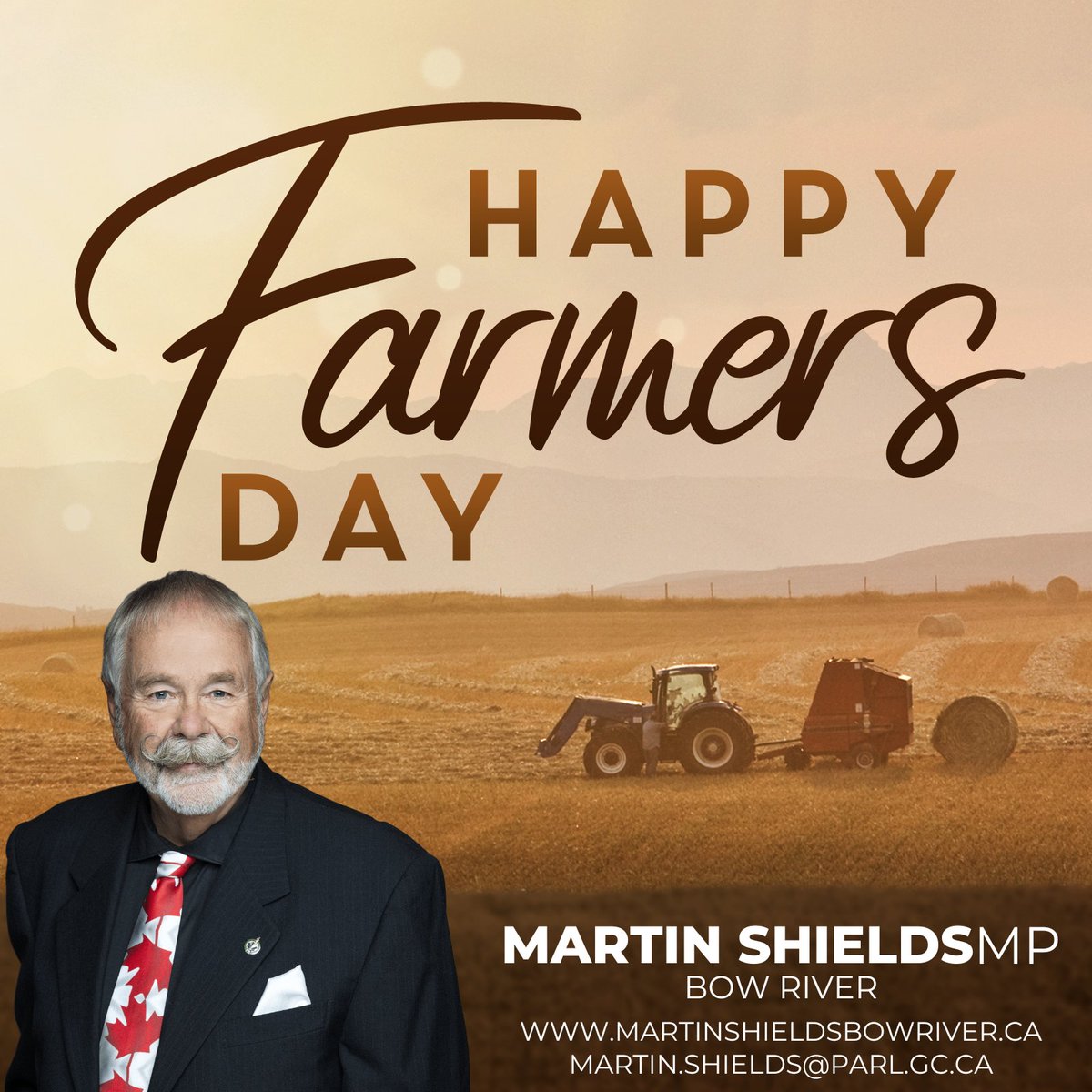Today we celebrate the farmers that work hard to put food on the table of every single Canadian across the country. Your hard work feeds the country and the world. Today and every day, we say thank you! #FarmersDay #BowRiver