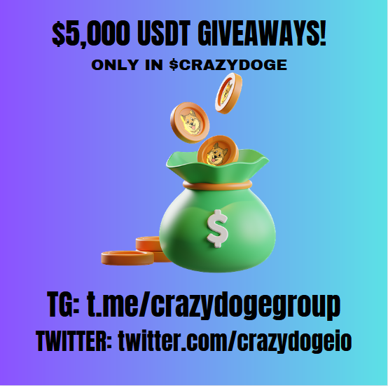 crazydogeio's tweet photo. 4⃣More days to $CRAZYDOGE IDO!🕓

Time is Ticking!

👉Join Crazy Doge IDO，Get 🌊#Airdrop!

🤫Join Telegram: https://t.co/YVhcwlXo6E and🏆Win $5,000 #USDT #CryptoGiveaway 

$CRAZYDOGE to the Moon!🚀🚀🌝

🔥Start Sale: 2023-6-12 15.00 UTC
🚀End of Sale: 2023-6-15 15.00 UTC

#pepe https://t.co/yH1HuvBmdk