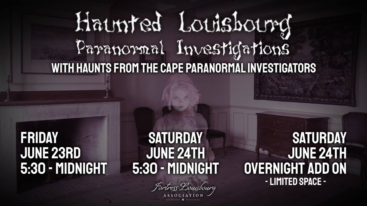 HAUNTED LOUISBOURG
Some say the Fortress is haunted; and they search for proof in the dark, while others prefer to leave it a mystery. Guided by candlelight, hear the voices from the past as they tell you their stories, if you're brave enough to listen.
fortressoflouisbourg.ca/haunted-louisb…