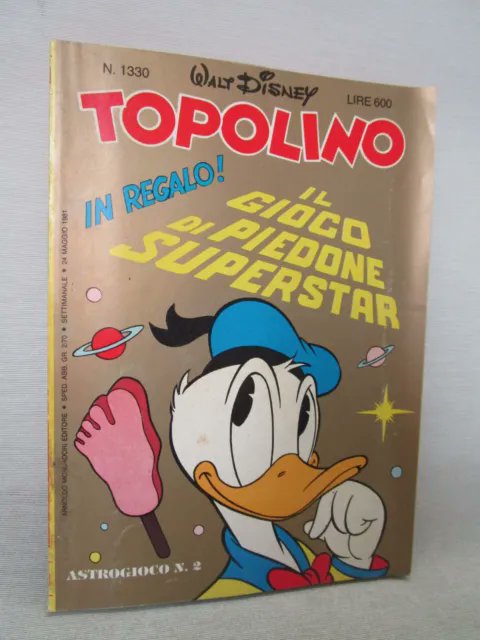 Oggi è l'89°compleanno di #Paperino. Nel fargli gli auguri allego l'immagine del mio primo 'Topolino', il n°1330
del 24 Maggio 1981. Purtroppo l'ho perso, ma ricordando la copertina e il periodo l'ho ritrovato sul WEB.