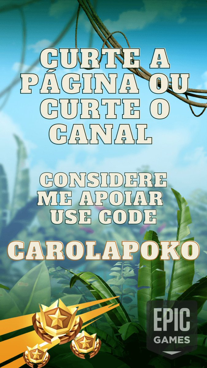 Pokodisse's tweet photo. Nesse novo passe de batalha não esqueça de apoiar um criador antes de garantir o seu.
Considere me apoiar use code carolapoko #EpicPartner #fortnite #FortniteChapter4Season3 https://t.co/QfW85lCR4J