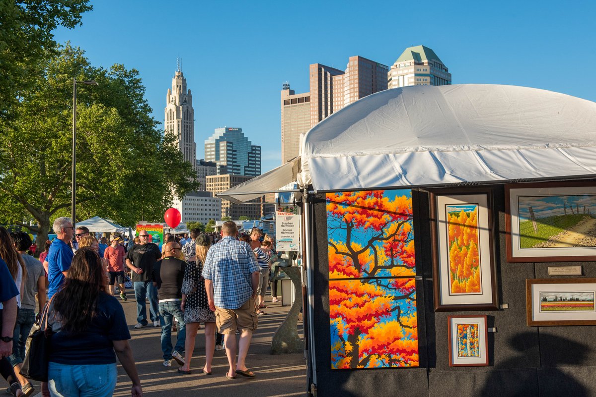 StudentLifeOSU's tweet photo. The Columbus Arts Festival happening this weekend! Stop by if you're in town and explore #CollegeinCBUS. 🎨✨
Find more events this summer: https://t.co/1qzaykLt33 https://t.co/6vWmAiCT9h