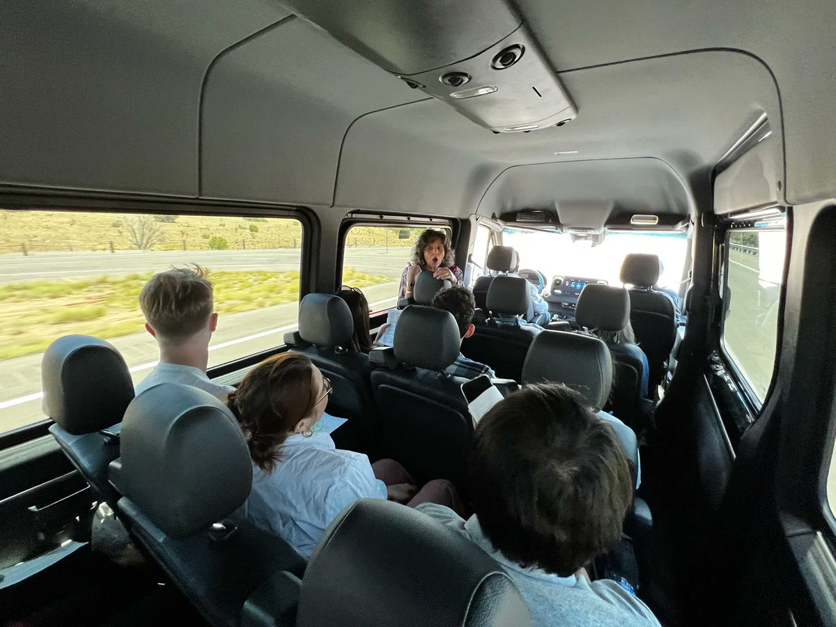 Field visit to Trinity Site - where world’s 1st nuke was tested - on day 2 of #AtomicReporters journalist workshop in New Mexico, was followed by briefing by trinitydownwinders.com on devastating impact of nuke testing #nuclearjournalism #ARUNM2023 #ARUNMWorkshop2023