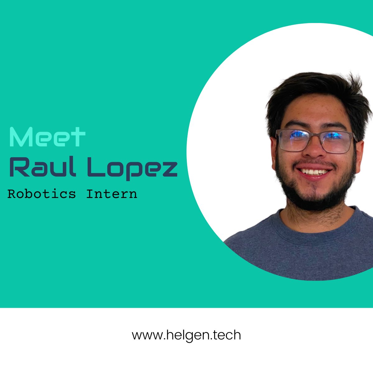 HelgenTech's tweet image. Raul Lopez, our talented robotics intern! Currently in his final semester of robotics engineering, Raul brings a wealth of knowledge and passion to the table, currently working on Power and electrical design and navigation!  #Robotics #Engineering #helgentech #meettheteam
