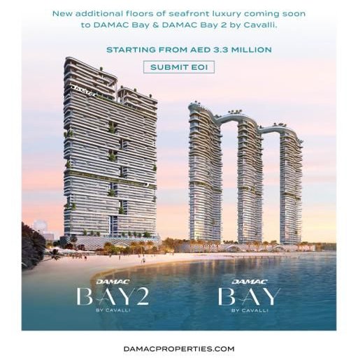 Luxesproperties's tweet photo. Attention Investors! 🚨 Don't miss the exciting relaunch of Damac Bay 1 and 2 in Dubai, designed by Just Cavalli. 🚀 Experience luxurious waterfront living near Palm Jumeirah. 🌊✨ Last chance to own a branded apartment! ⏳ #RealEstate #apartment #luxury #luxury  #MercedesBenz https://t.co/txBDuaJvks