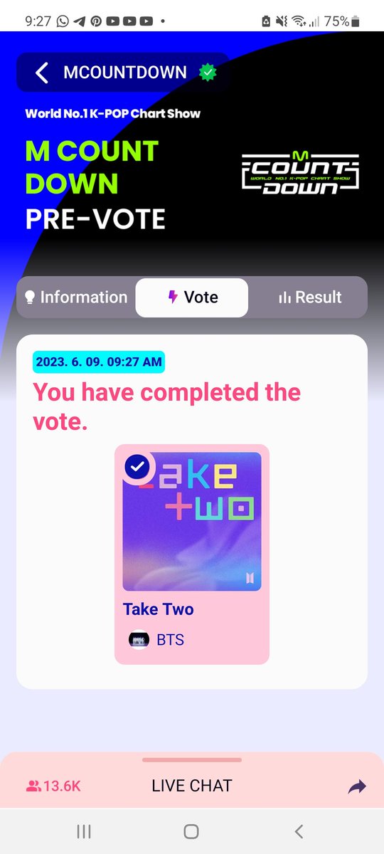 kurapikaholic's tweet photo. "TAKE TWO" ESTA NOMINADA EN LA PRE-VOTACION DE MCOUNTDOWN, VAYAN A VOTAR ‼️‼️

(https://t.co/qhJTiOFkfo) https://t.co/7EMuLBOMRD