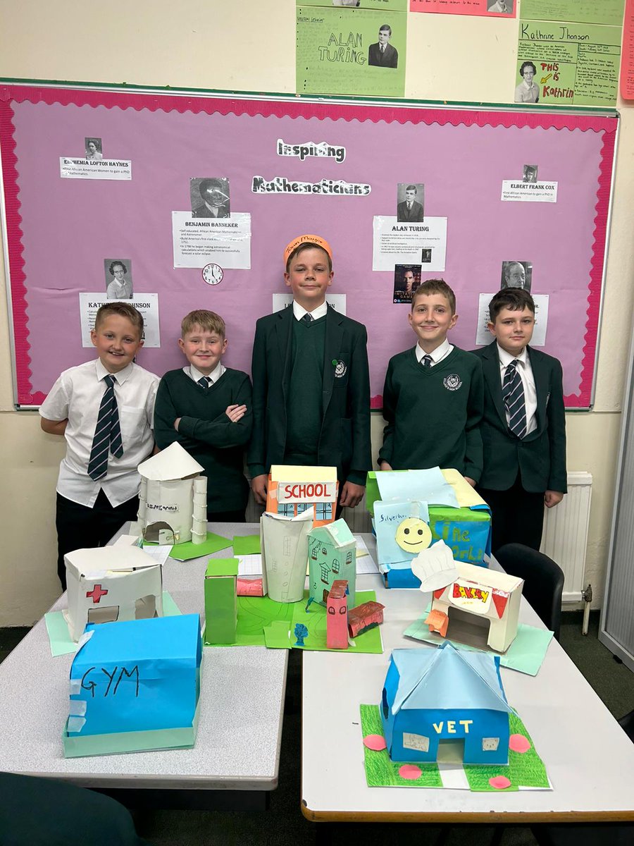 MathematicsSlhs's tweet photo. Miss Richy's S1 class presented their fantastic 'Design a Town' project today. Fantastic geometry skills everyone! @StLukesHigh #geometrycity https://t.co/SA9oQfjOFw