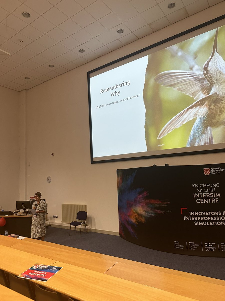 Profoundly moving &amp; enlightening keynote ‘Beyond the Manikin but not the Person: Lived Experiences to Inform Simulation Practice’ by the wonderful <a href="/LisaTMSA/">Lisa Morrison</a> at #InterSimASM23 <a href="/QUBInterSim/">QUB Simulation Centre</a>