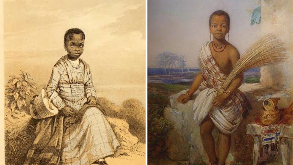 AfricanArchives's tweet photo. In June 1850 Captain Forbes, on board the Bonetta, arrived in Dahomey on a mission to negotiate the suppression of the slave trade. While there, he asked the King for the little girl as a present, whether for himself or on behalf of the Queen is not clear. https://t.co/h06Vh8IP1W