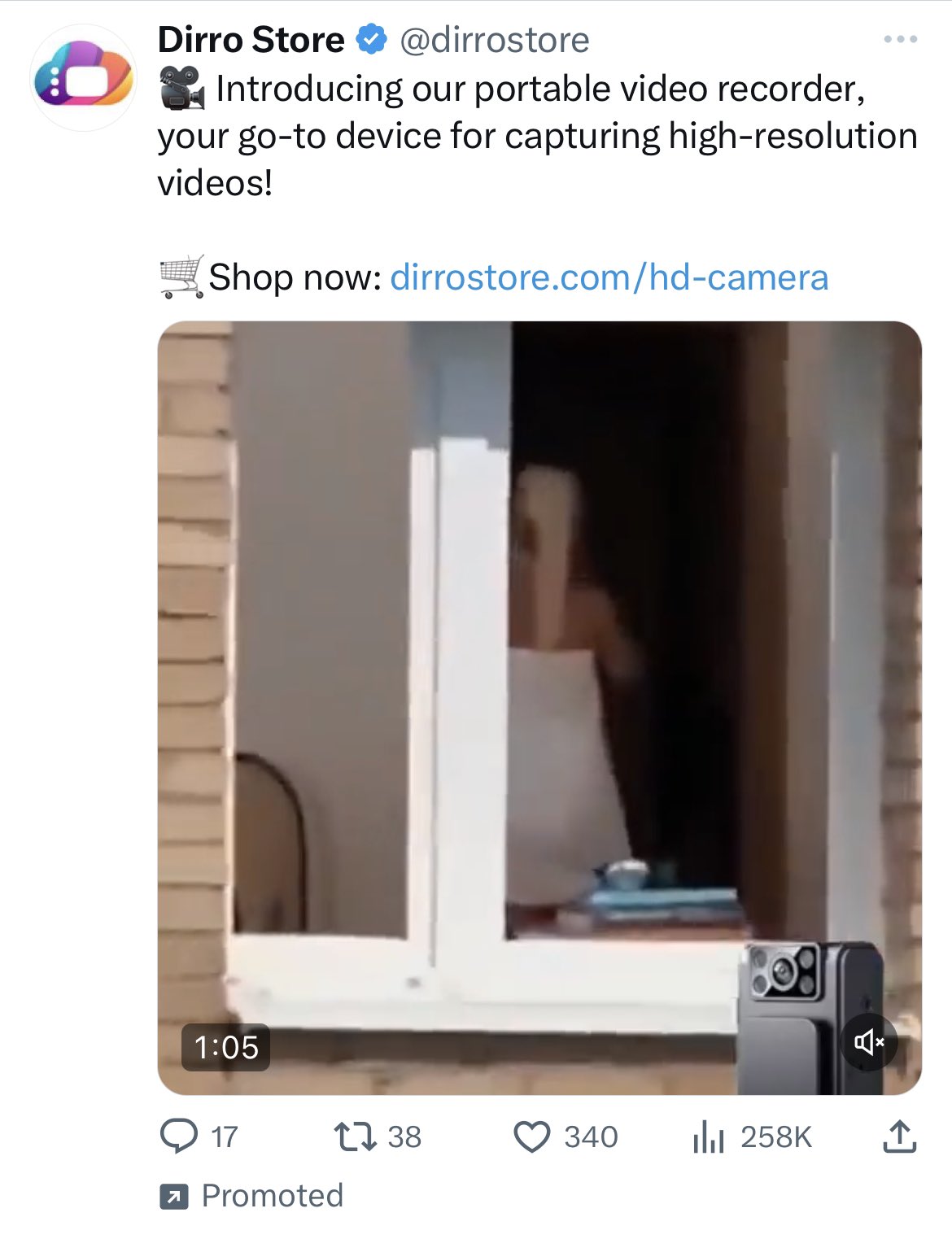Jay Kirell on X: Twitter is now directly advertising “spy on your neighbor  getting out of the shower” cameras. t.co6TNDilg4pb  X