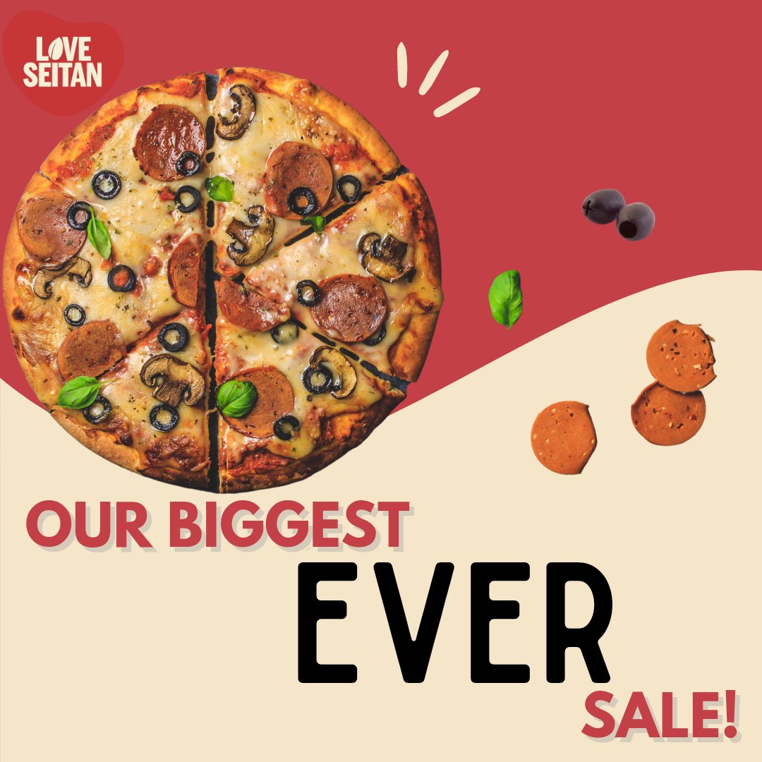 Exciting news alert!😍

Get ready for up to 30% off ALL of our irresistible seitan products. 🌱

Sale details: bag 4 items and grab yourself 20% off, bag 6 items and get 25% off or for 8 bagged items you get yourself a whopping 30% off! Discount applied automatically at checkout.