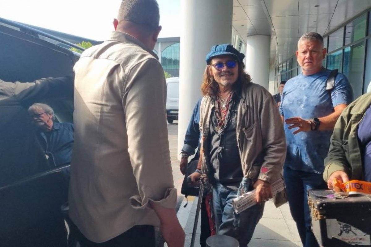 Johnny Depp, İstanbul'a geldi.