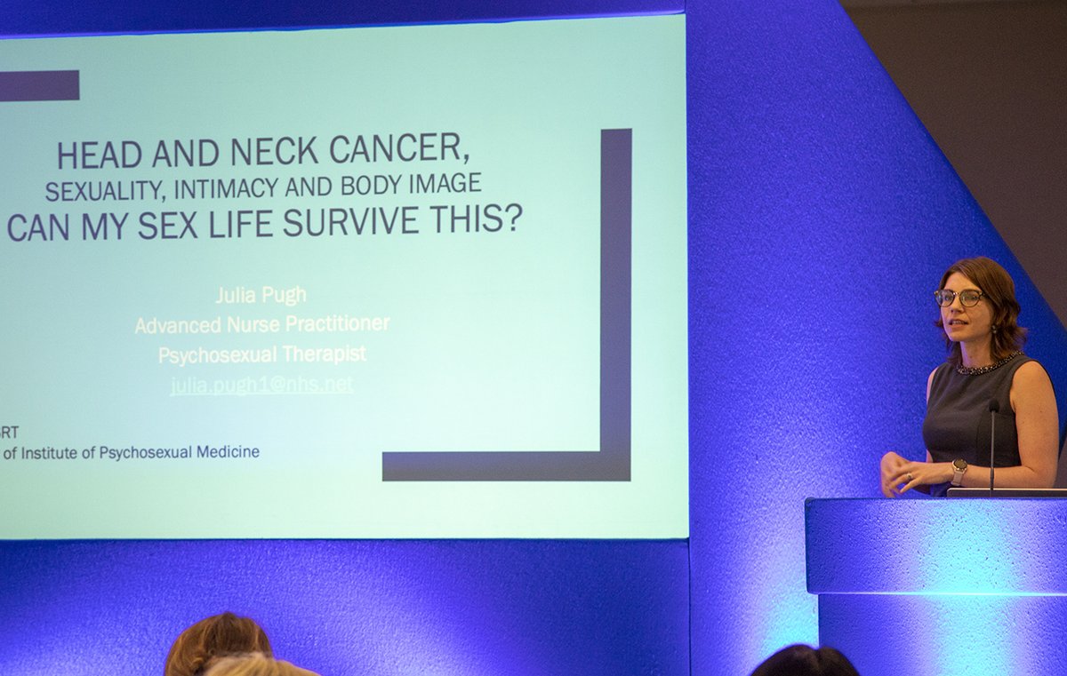 We absolutely need to address this with Head & Neck Cancer patients - Julia Pugh, ANP & Psychosexual Therapist, reminding us of the challenges that our patients have. #JustAsk