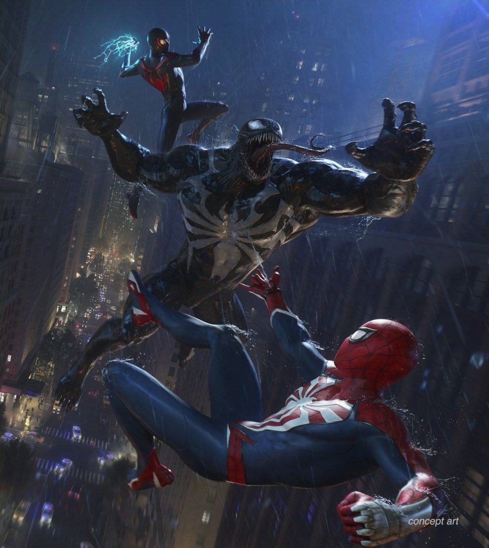 Pouring rain… fighting venom. This is the vibe I wanted.