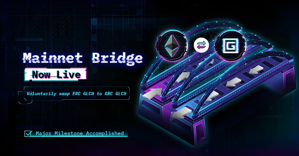WhaleCoinTalk's tweet photo. Glitch's #MainnetMay has come and gone but its native chain bridge is here to stay! Migrate your $GLCH tokens to its native network with the @GlitchProtocol bridge. Burn your tokens on ETH and store them on Glitch's native browser extension!
Learn moreβοΈ https://t.co/zOSyWyVcj0 https://t.co/q9MdXGlxGq