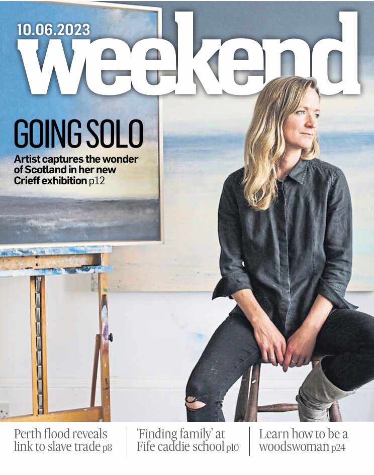 In Saturday’s Courier Weekend mag, <a href="/C_NMcElhone/">Nora McElhone</a> speaks to #Fife-based artist <a href="/HelenGlassford/">Helen Glassford</a> about her new collection of landscape paintings that call on the viewer to slow down &amp; take notice of their surroundings.