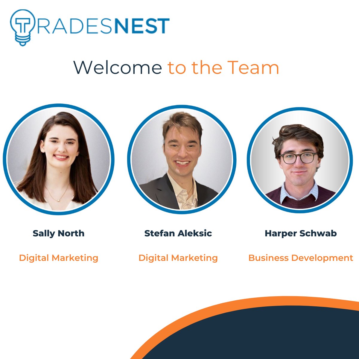 Welcoming new team members 🎉 in our #digitalmarketing and #businessdevelopment departments! We are so excited to grow our #team and look forward to your contributions. Say hello to Sally, Stefan, and Harper!

#amsterdamstartup #futureoftech #b2bmarketing #globalbrand