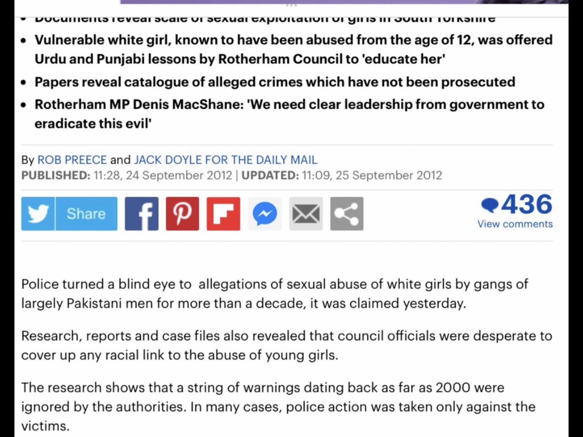 kwilliam111's tweet photo. Rather than arrest the rape gangs, Rotherham Labour Council offered girls Urdu lessons to educate them https://t.co/Ia49ZzIsSU