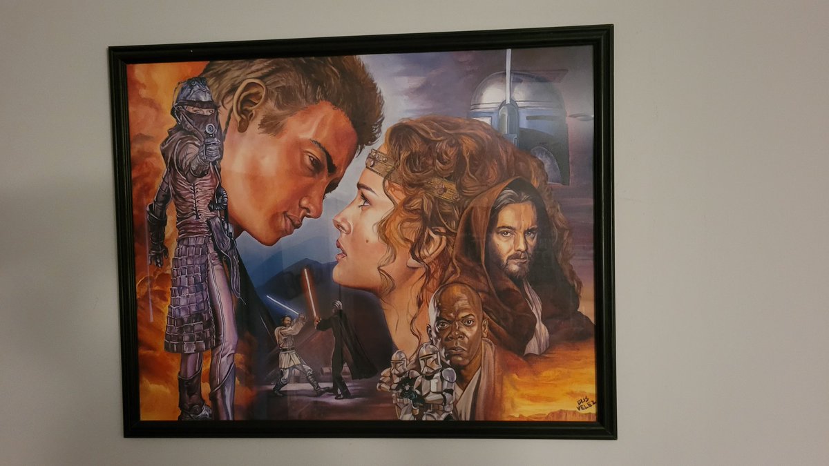 @allthingskenobi Happy birthday Natalie Portman! Here's an #AttackoftheClones oil painting I did when the film released. #StarWars #NataliePortman #Padme #AnakinSkywalker #Kenobi #fanart #OilPainting