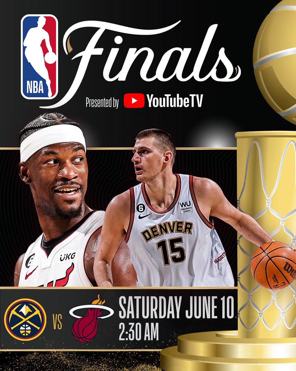 NBA_Africa's tweet photo. It's about to down with Game 4

Denver looking to take command, while the Heat are hoping for a much better showing in front of their home crowd.

#NBAFinals 
#NBAAfrica https://t.co/siOgBeSyzI