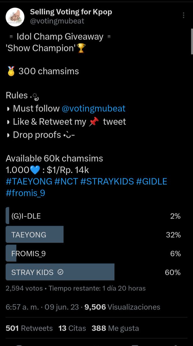 lesli1408's tweet photo. @votingmubeat Done for #StrayKids https://t.co/lTsjBmZM8P