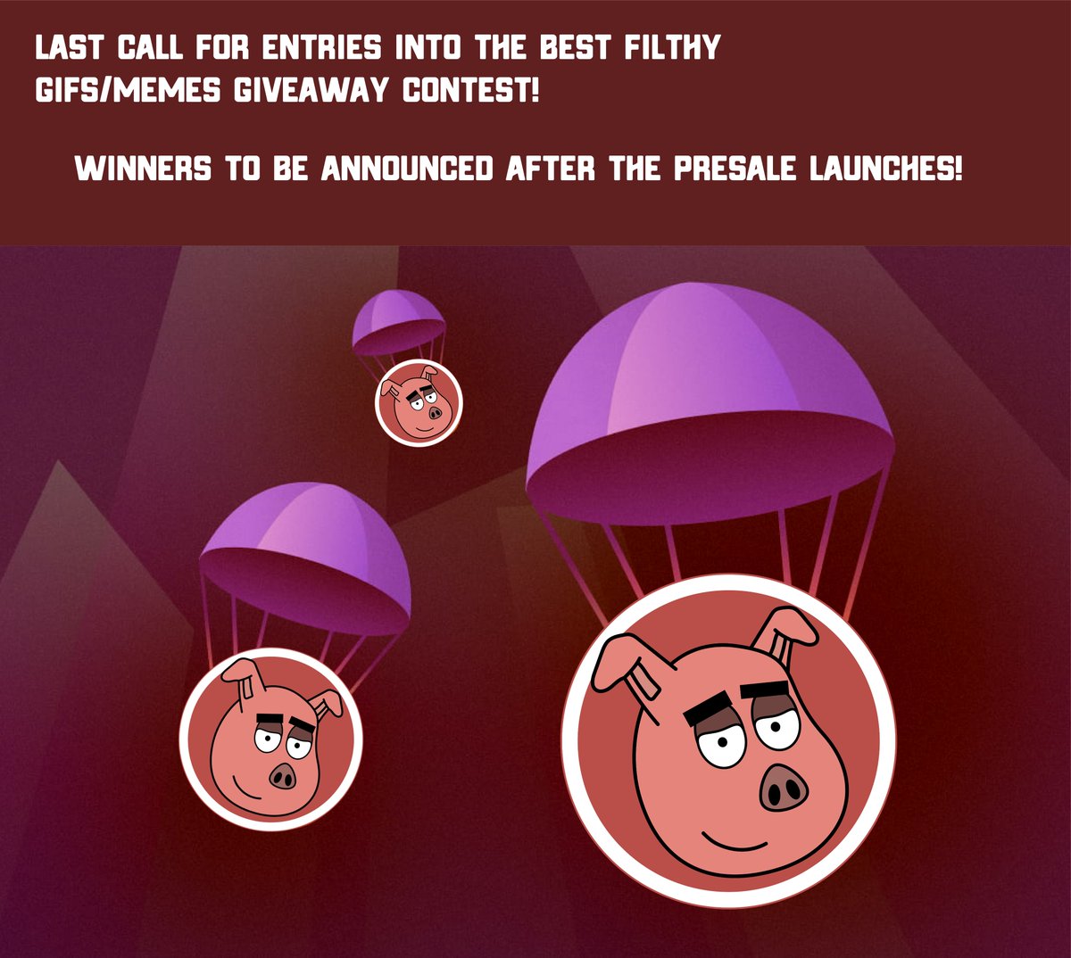 LAST CALL FOR ENTRIES! ENTRIES WILL BE ACCEPTED UP UNTIL THE FAIR LAUNCH START AT 17:33 UTC!

Follow <a href="/FilthyCoin/">Filthy</a> and reply with your entry!

#GetFilthy #contest #giveaway #airdrop #token #moon  #lfg #lgf