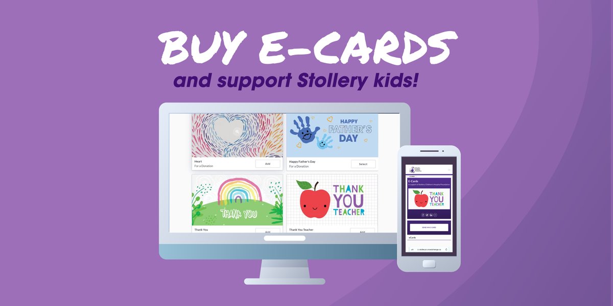 In lieu of a gift, make a donation to the Stollery and send an e-card to someone special. There's a variety of designs available, including teacher appreciation and Father's Day themed cards! 

Check them out and send one today: https://t.co/R2Db8aKLKH https://t.co/IaFct6ocGz