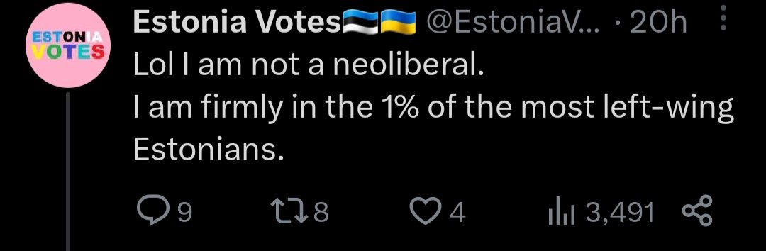 Most left wing Estonian and still a fascist