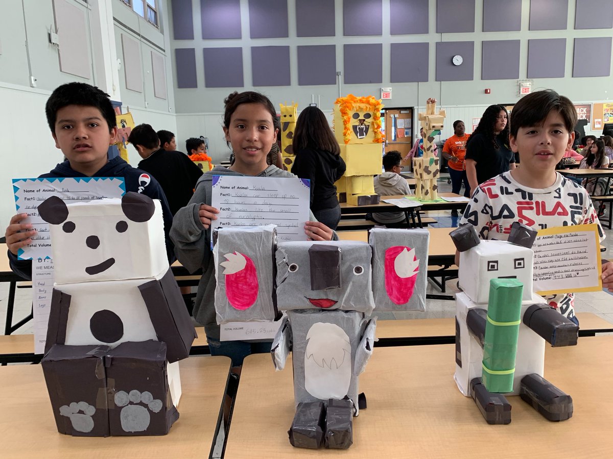 Dovermath's tweet photo. 📢 Exciting update from @EDETiGERS! Fifth graders aced the "Volume Zoo" project! 🎉 Crafting captivating 3D animals using boxes, they calculated total volume. 📦🔍 Awe-inspiring creativity, math skills, and mind-blowing dimensionality on display! 🌟 #VolumeZoo #STEMeducation https://t.co/qpERi2IuNl