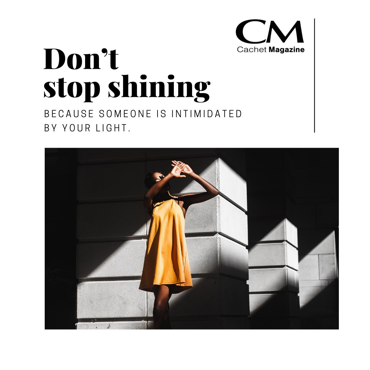 Don't stop shining. #CachetFashionFriday #FashionFriday