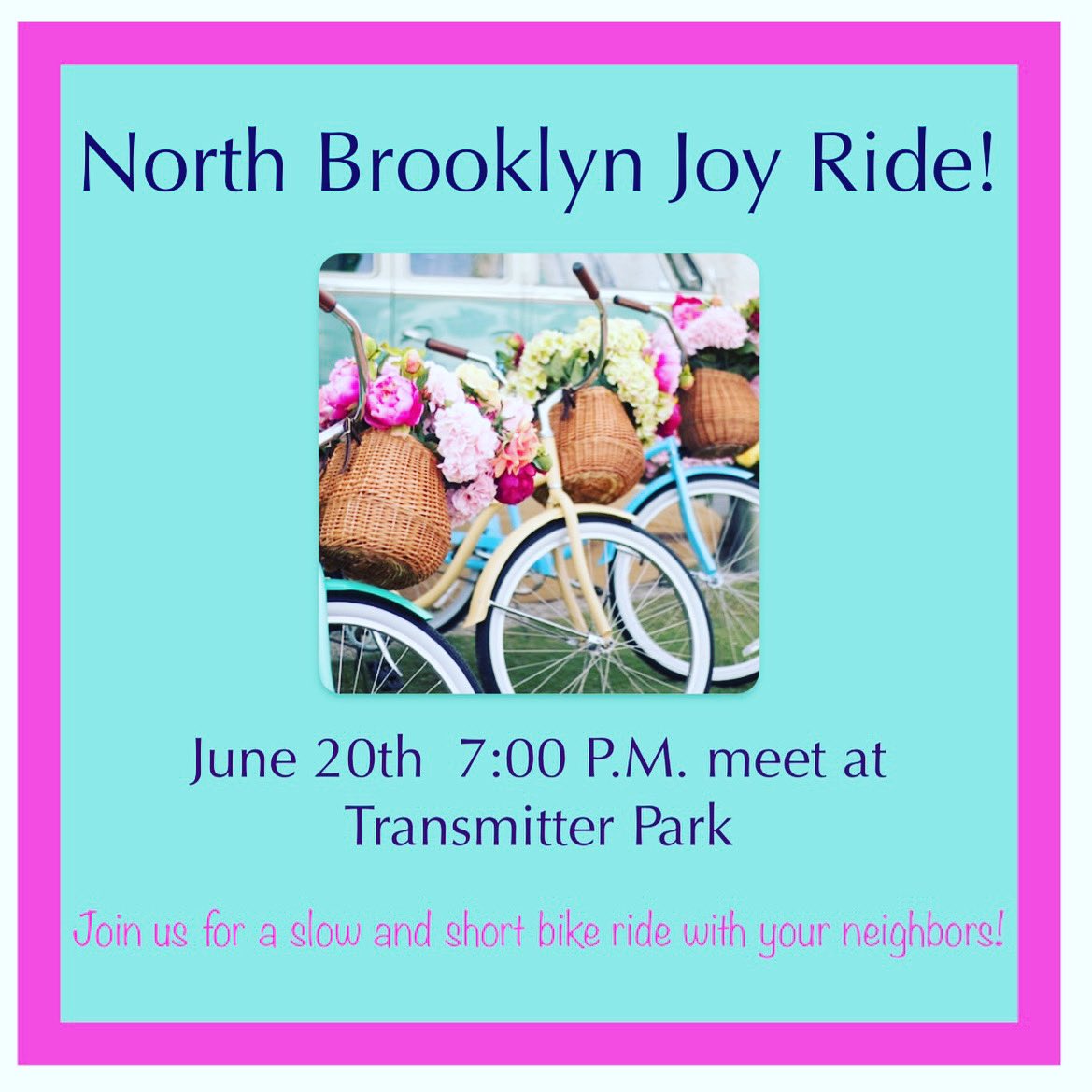 Save the date! Join us on June 20th at 7pm for a nice slow bike around our beloved North Brooklyn community All are welcome! #northbrooklyn #williamsburg #greenpoint #bikenyc #bikes rsvp here: partiful.com/e/xAOQiBZvSPzO…