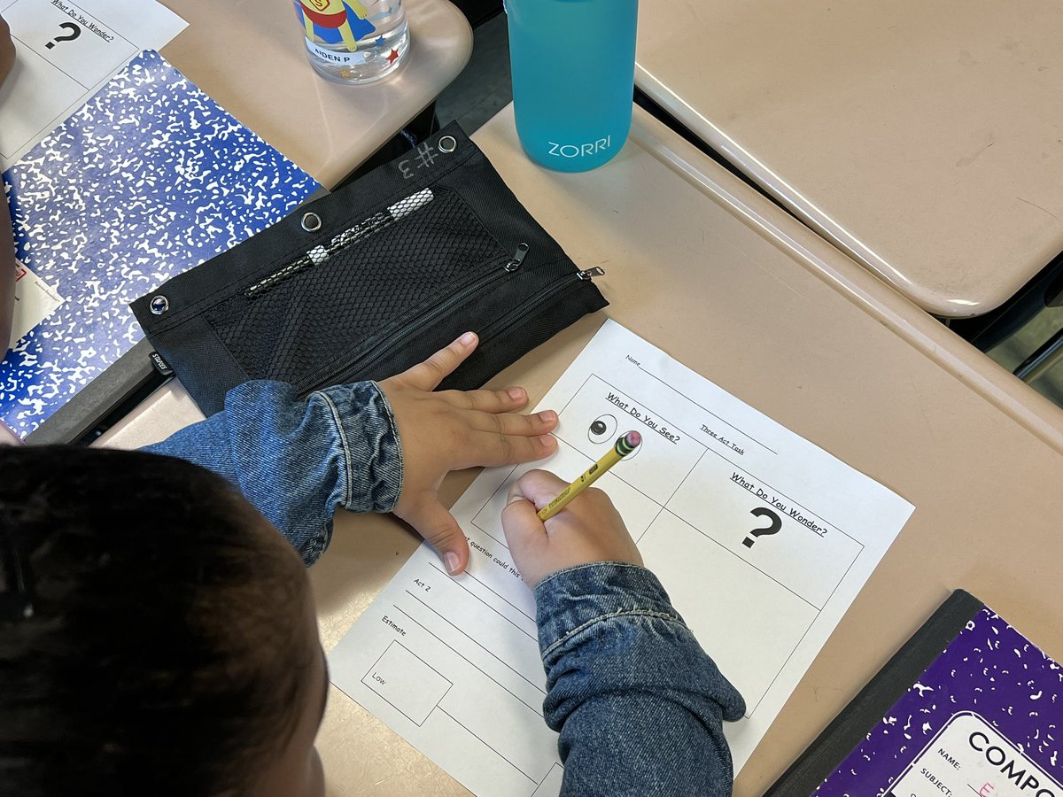 FrudaHenry's tweet photo. Mathematical discourse in action!!! Fifth grade students facilitated 3 act tasks to the younger grades.  @SearingtownK5 @MelissaBlady https://t.co/A2FgBM4BM7