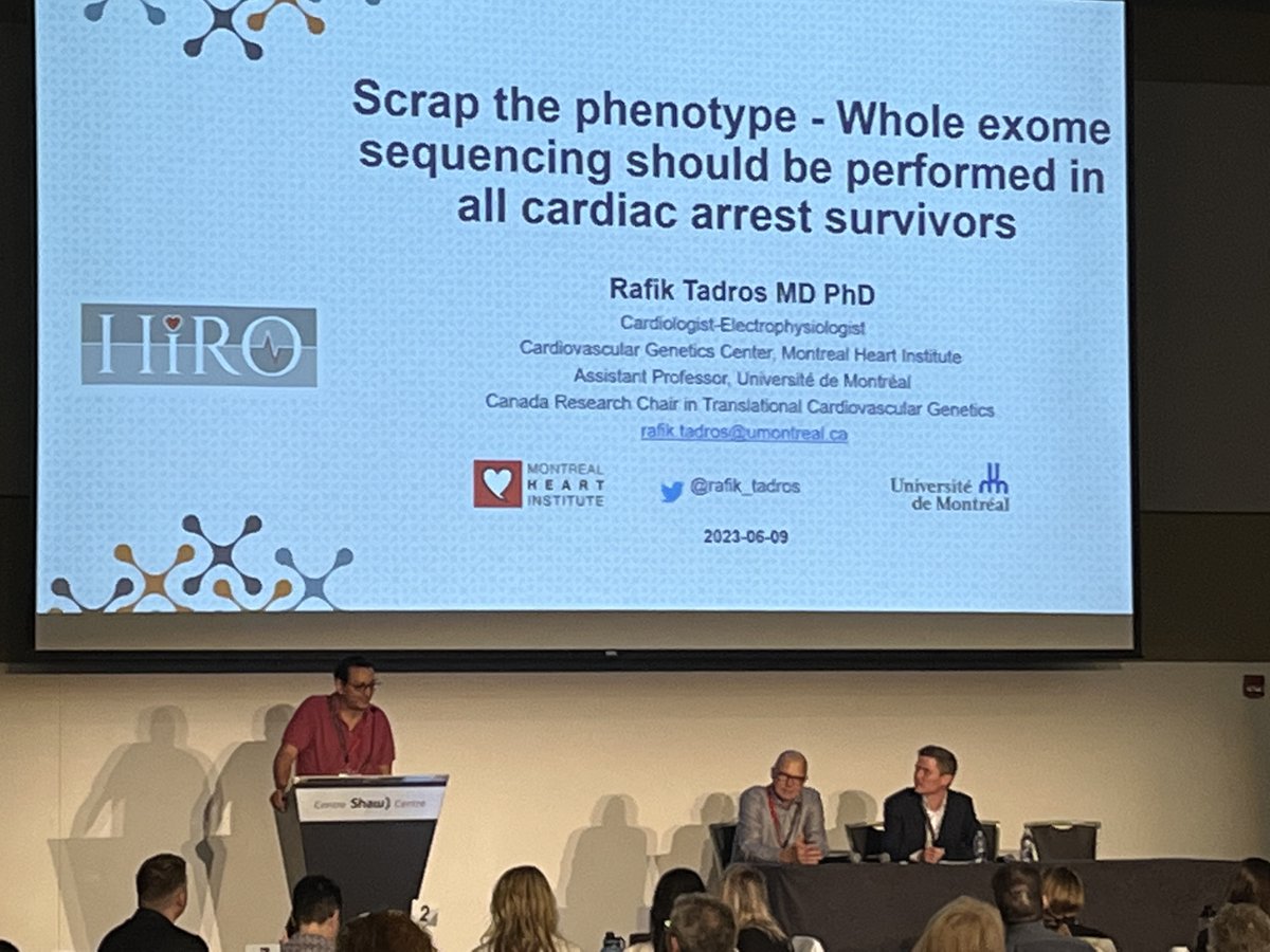 Next up in the Great #HiRO Debates: @rafik_tadros is facing off with @AndrewKrahnMD on the (controversial) topic of 'Scrap the Phenotype - WES should be performed in all UCA Survivors 

#HiRO2023 #cardiogen @CardioUBC @ICMtl