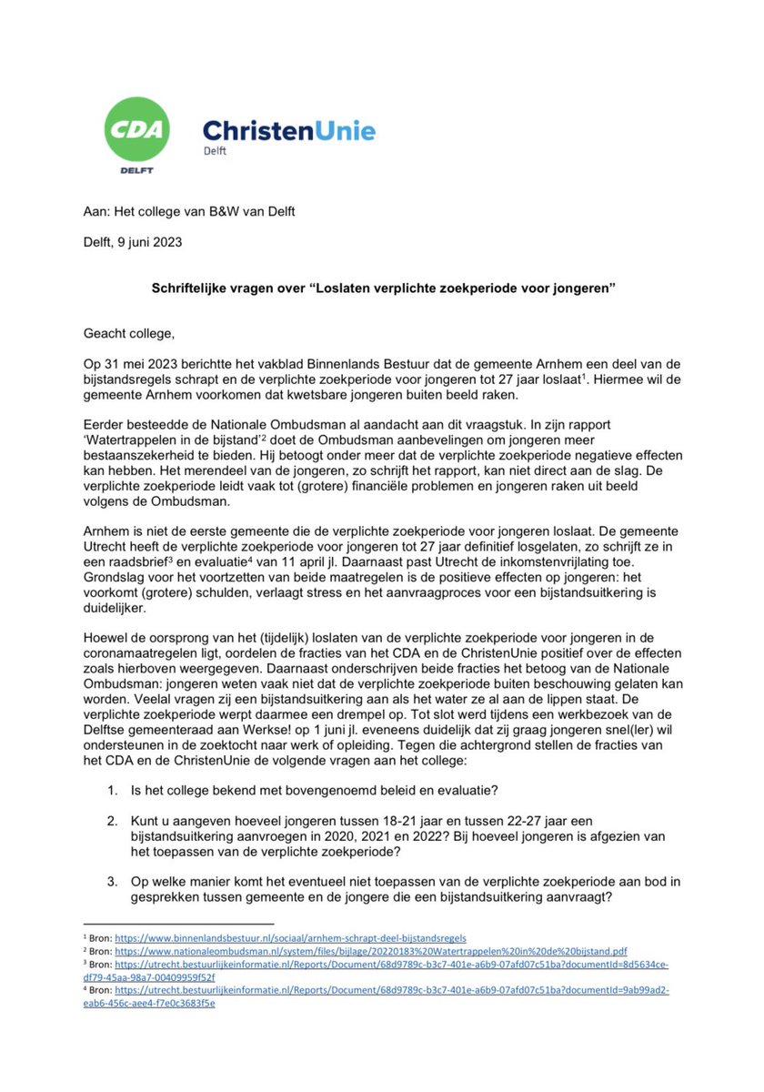 frankvisser1987's tweet photo. De verplichte zoekperiode voor jongeren bij een aanvraag van bijstand kan voor (grotere) schulden zorgen. Dat betoogde oud-raadslid @geeneni al eerder. De acties van Utrecht en Arnhem zijn voor @WESchuurmans @CUdelft en mij aanleiding om daar opnieuw voor te pleiten. Lees meer 👇🏻 https://t.co/tUclcobRhy