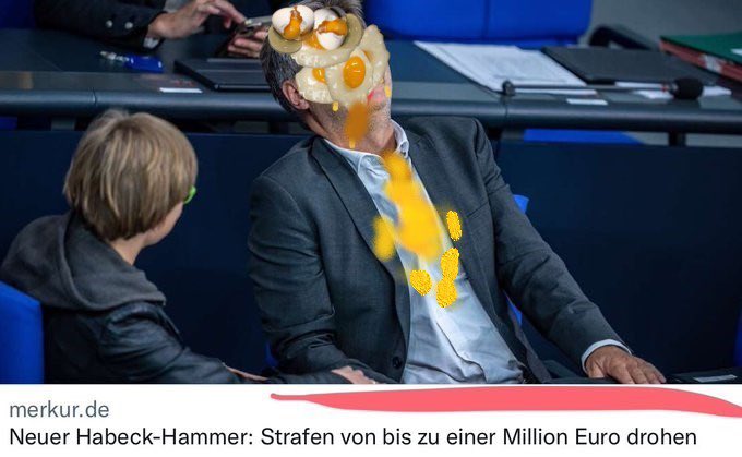 LettllMaxi's tweet photo. Hobeck WILL die Pump verkaufen,
auch wenn alle Amok laufen.
Ist ihm Wurst und scheißegal,
Grün Wähler hat er allemal.
Nur werden die auch ganz verdrossen,
denn Hobeck reißt nur dumme Possen.
Bald ist der #Lumpi nicht mehr da,
Dann rufen alle laut… hurra 🎉 https://t.co/bZWftuFLJO
