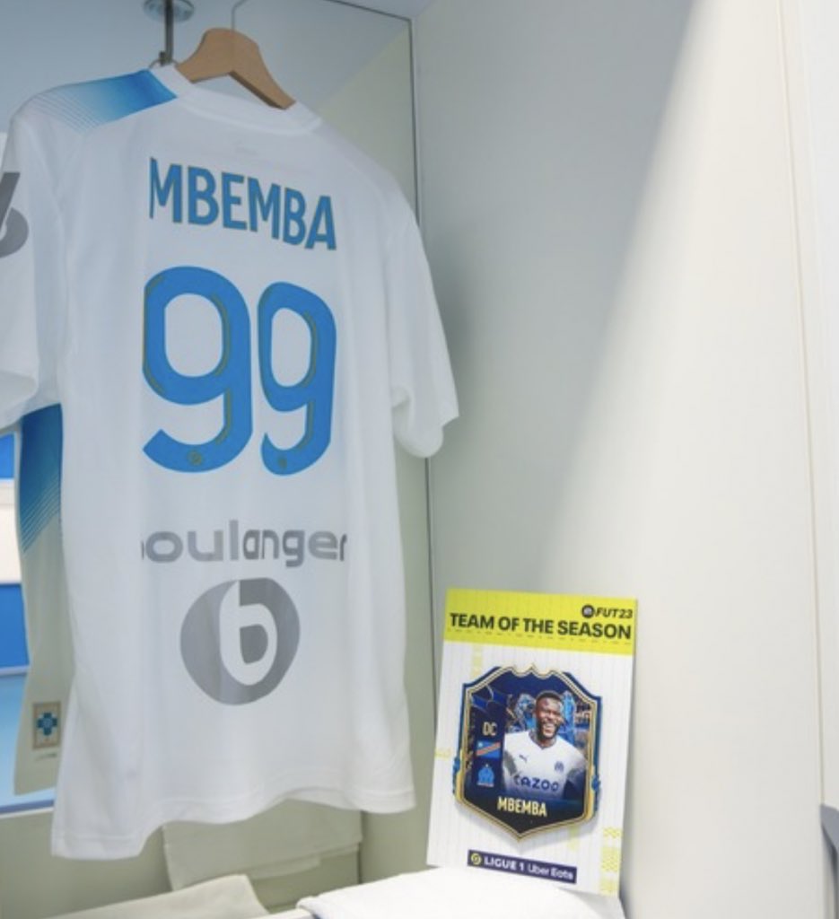LaDounyance's tweet photo. Notre olympien Chancel Mbemba est dans la #TOTS Ligue 1 Uber Eats🔵⚪

Pour l’occasion, avec @EA_FIFA_France, on vous fait gagner le maillot floqué @mbemba22 🤩

Pour tenter votre chance:
✔ RT ce tweet
✔ Follow @DounyaTV et @EA_FIFA_France

Tirage au sort le 13 juin. https://t.co/zEepGYAqcu