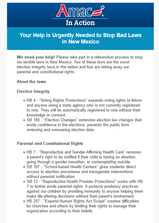 savedgirl316's tweet photo. Overturn #HB7 #SB397 #SB13 #HB4 #SB180 & #HB207!
178,689 petition signatures are needed by June 16th to present the Referendum to the #NM Sec Of State
Please ask ALL of your like-minded family and friends to sign the petitions!
Petition-signing sites: https://t.co/78jSrUJV98 https://t.co/59TBLVpLtZ