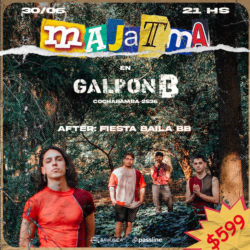 30/6 tocamos en Galpón B 📍

Show + after, todo en el mismo lugar
🎟️ $599 🎟️
⚡ $999 entrada + cerveza

Anda a buscarla al ángulo inflación

Nos re vimo ahí