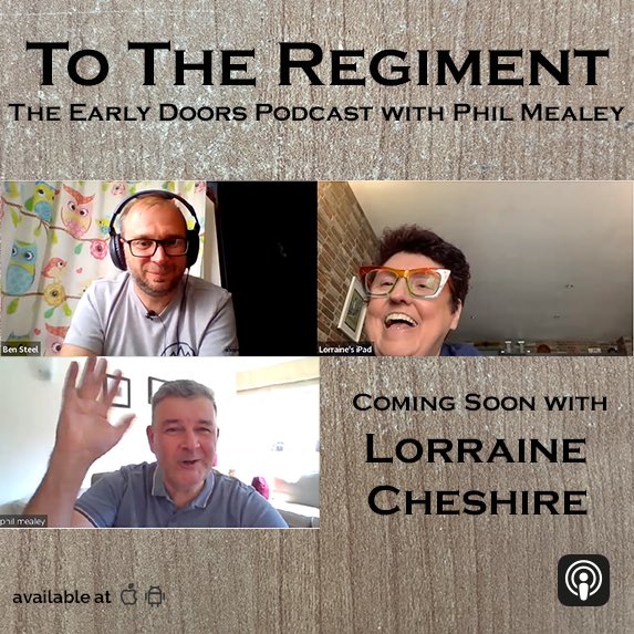 First guest in the bag and what a delight. @PhilMealey and I zoomed with the wonderful @chesloza 

All coming soon… to the regiment 

@EarlyDoorsClips @earlydoorspet #earlydoors