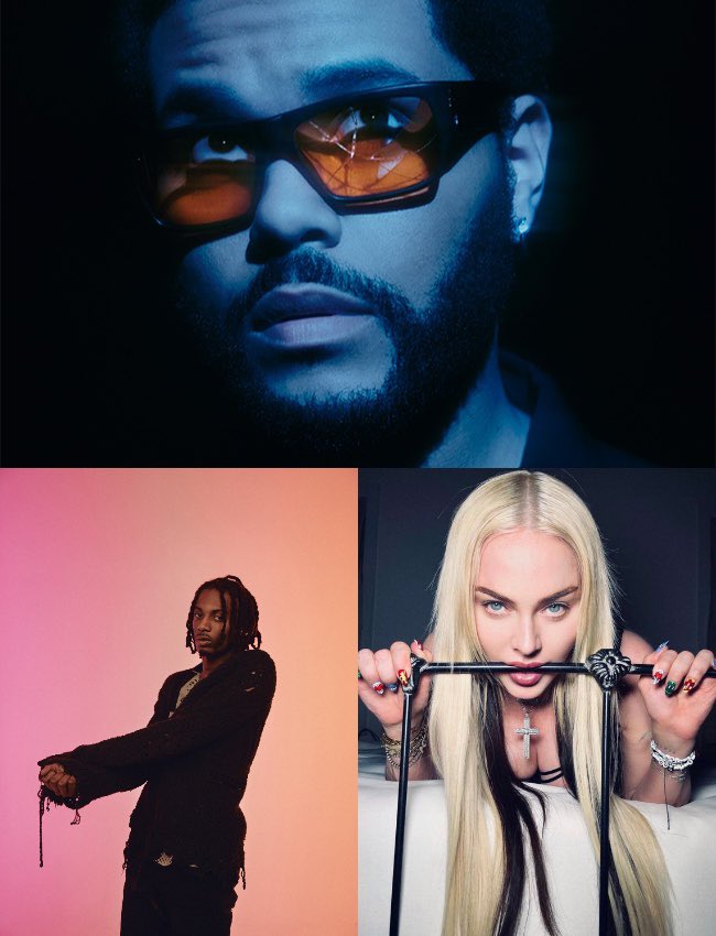 ‘Popular’ becomes @theweeknd’s 34th, @playboicarti’s second and @Madonna’s 72nd UK top 40 single (#21 this week)