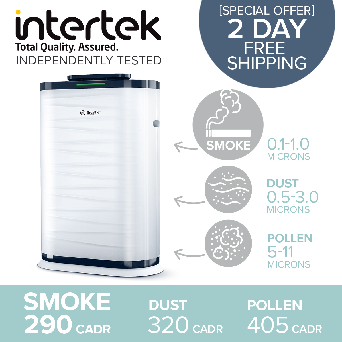 Combat the smoky skies from wildfires with Breathe+ air purifiers. Order NOW, use code FIRE23 for FREE 2-day shipping. Breathe cleaner, faster! 💨🚚 bit.ly/43SiOps #AgainstTheSmoke #CleanAir #FreeShipping #StayResilient #FIRE23