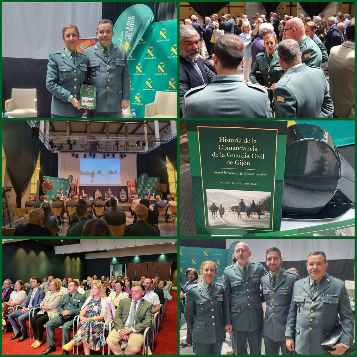 RAGCEasociados's tweet photo. @ragceasturias junto a algunos de los socios de RAGCE, asistió al multitudinario acto en el cual se presentó el libro sobre la Historia de la Comandancia de la Guardia Civil de Gijón.  Una iniciativa del Teniente Coronel D Alberto Aguilera,  
#SiempreGuardiaCivil https://t.co/hXaFwbSAsX