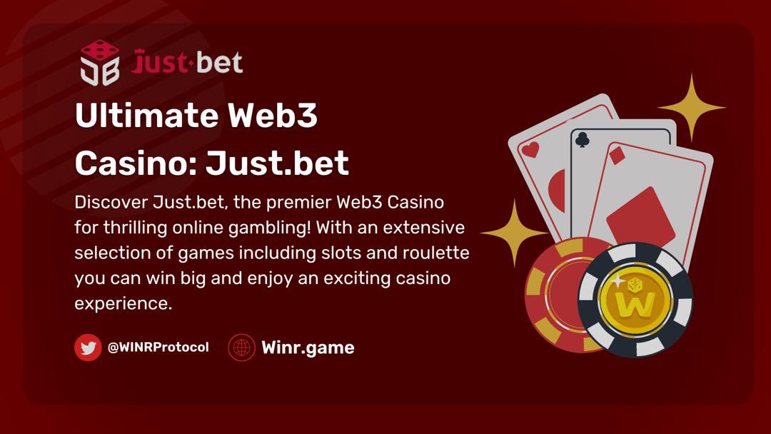 Discover Just.bet, the premier Web3 Casino for thrilling online gambling! With an extensive selection of games including slots and roulette you can win big and enjoy an exciting casino experience. @WINProtocol Winr.game