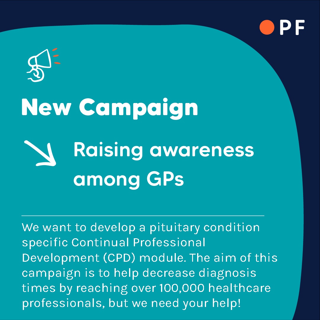 📢We need your help!

We need your help in raising awareness among GPs of pituitary conditions by helping us develop a Continual Professional Development module with a pituitary condition focus.

👉️ Please donate using our Just Giving page: justgiving.com/page/gpawarene…